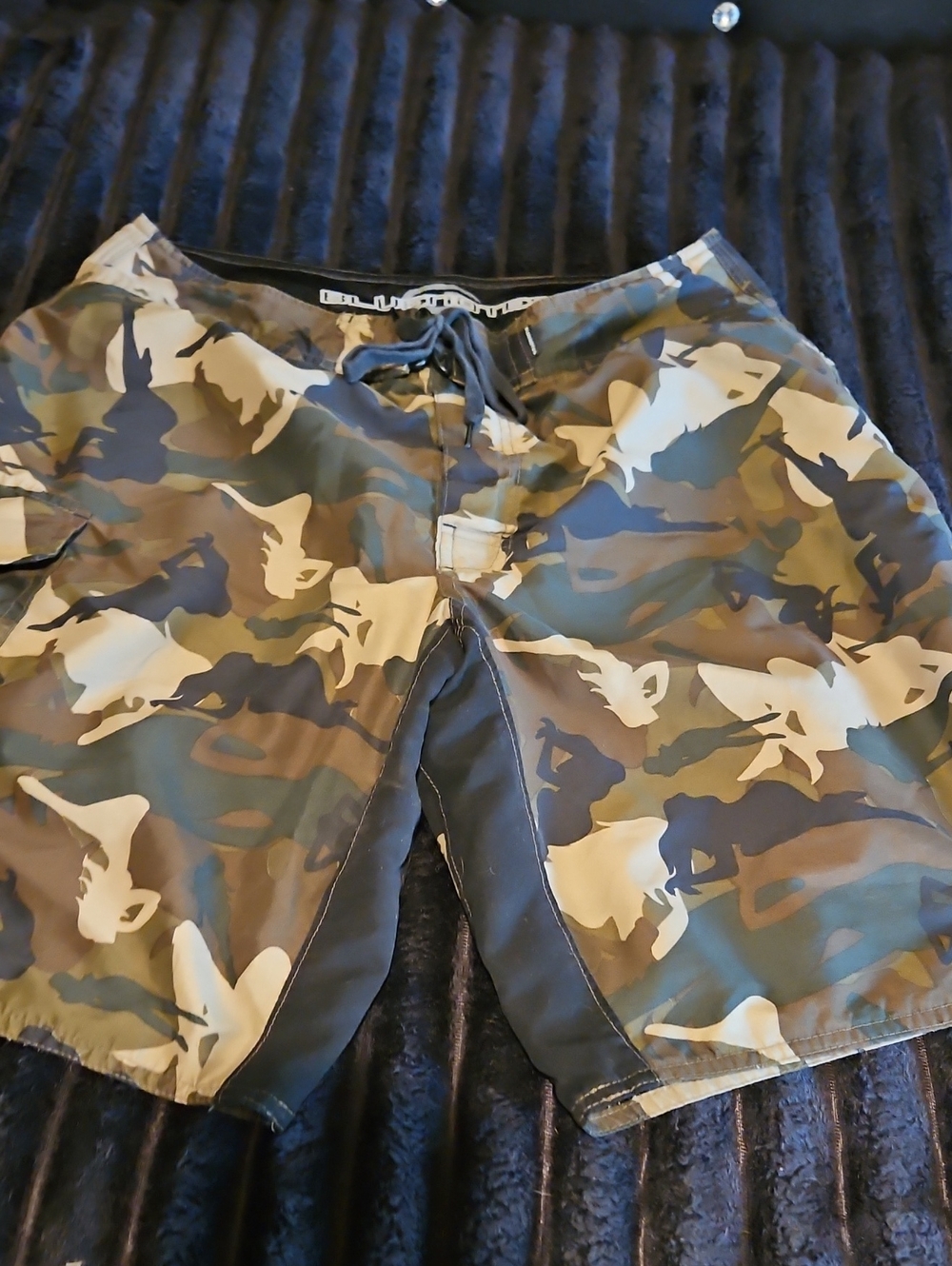 Bluenotes Men's Camo Board Shorts - Green, Tan, Black
